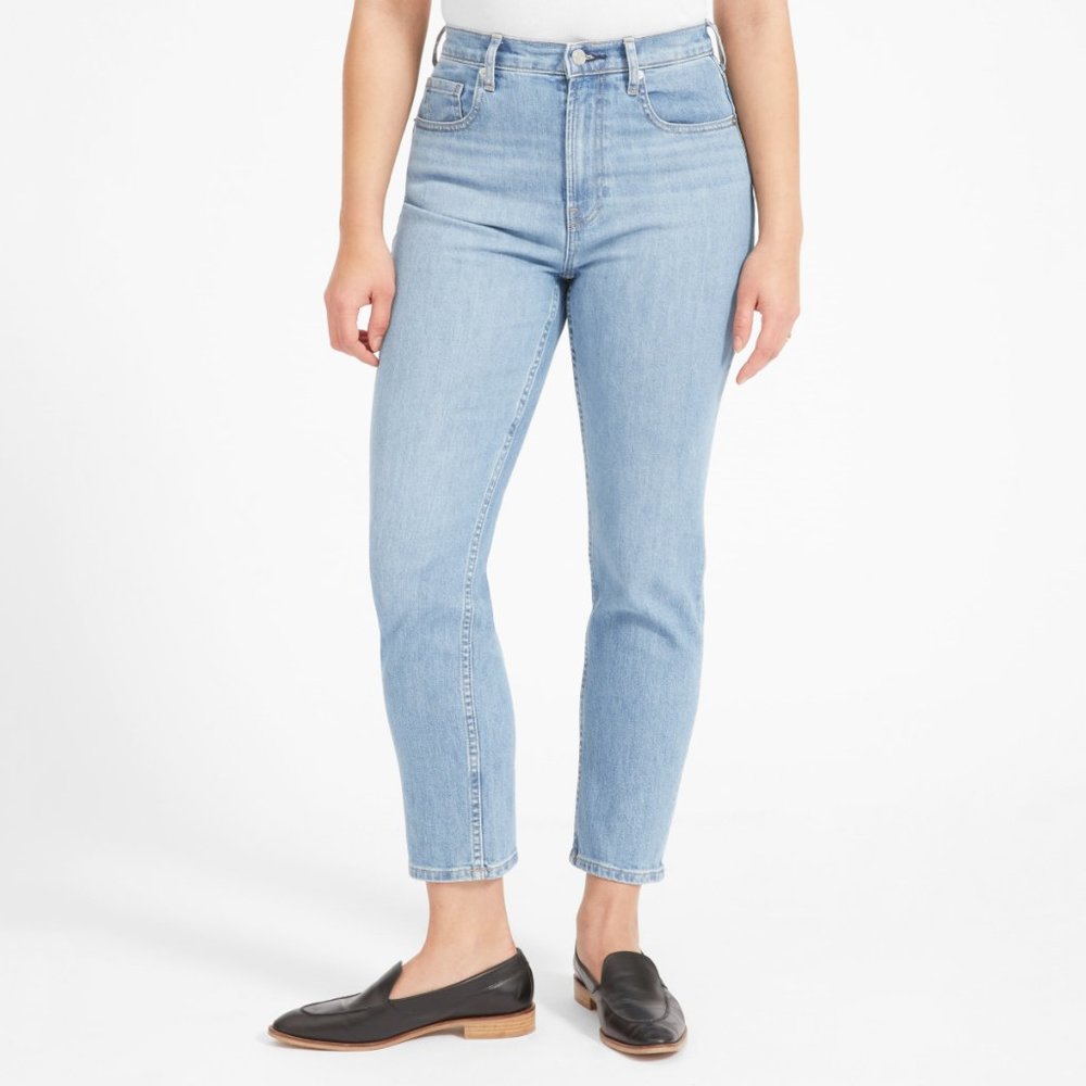 Everlane The Cheeky Straight Ankle Jean in Sky Blue
